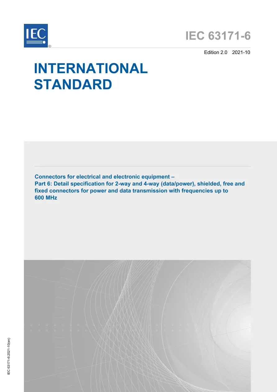 IEC 63171-6 Ed. 2.0 en:2021 IEC 63171-6 Ed. 2.0 en:2021