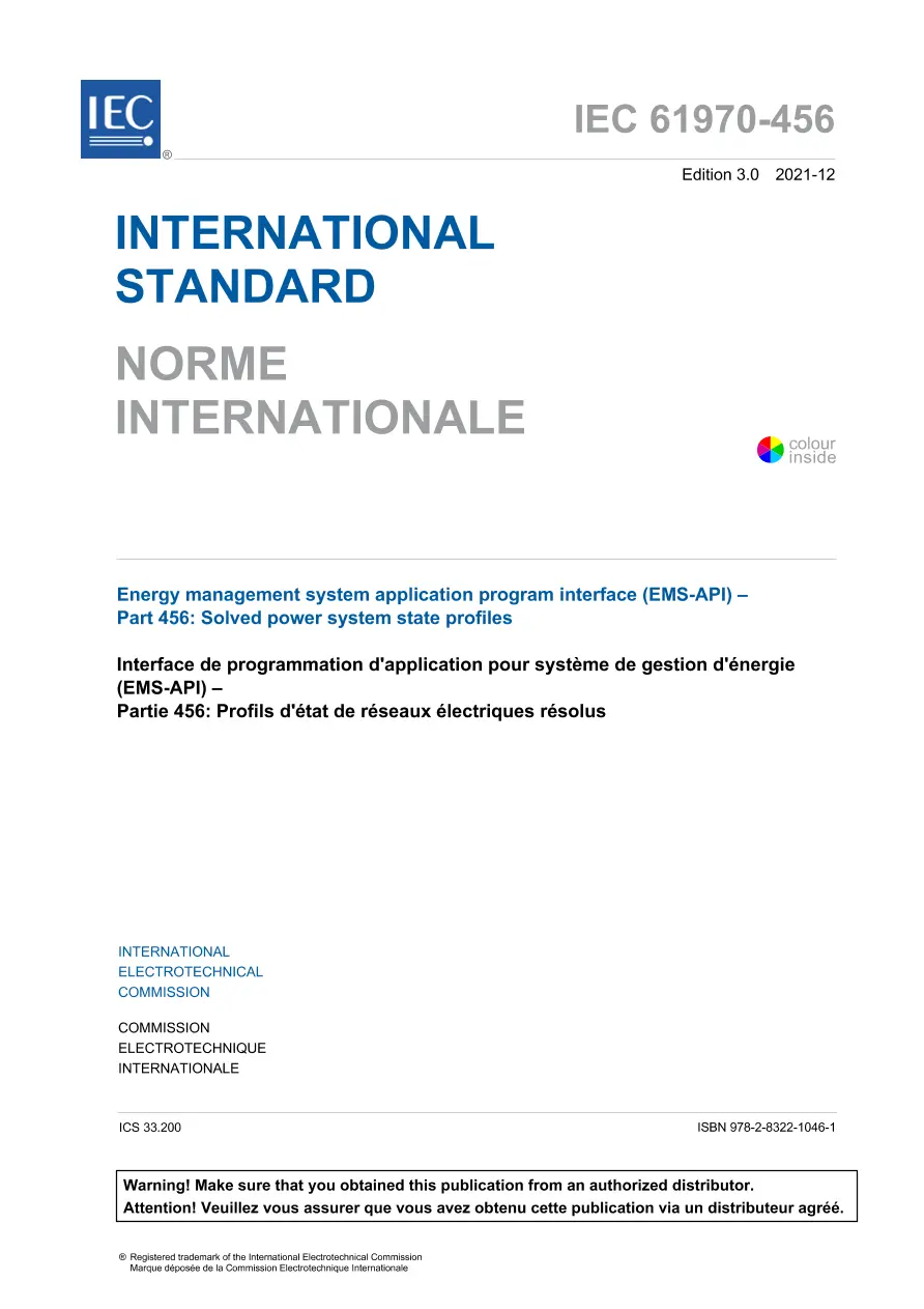 IEC 61970-456 Ed. 3.0 b:2021 IEC 61970-456 Ed. 3.0 b:2021