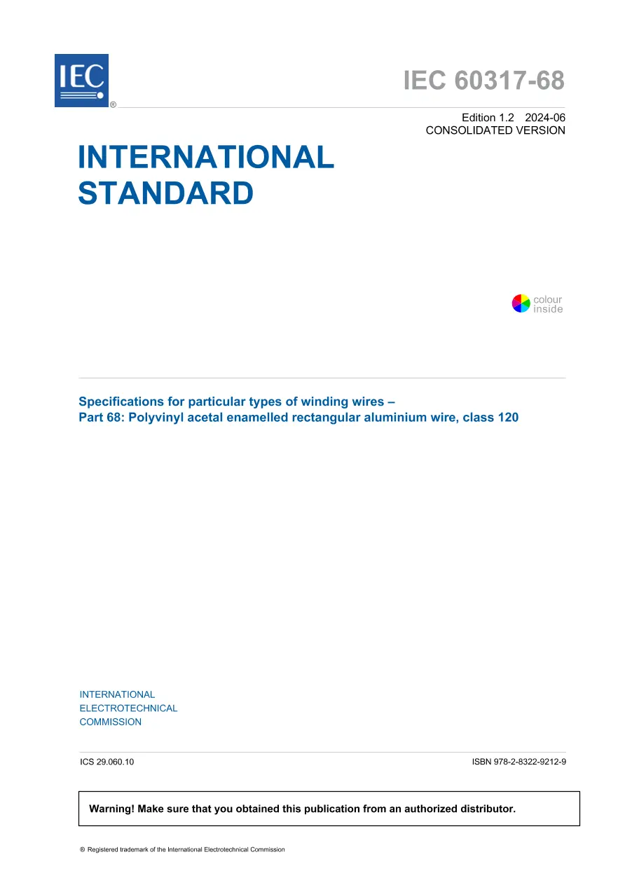 IEC 60317-68 Ed. 1.2 En:2024 IEC 60317-68 Ed. 1.2 En:2024