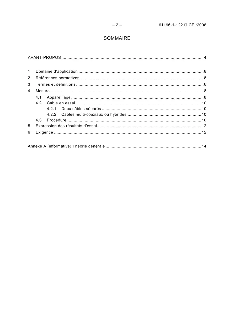 IEC 61196-1-122 Ed. 1.0 b:2006 IEC 61196-1-122 Ed. 1.0 b:2006
