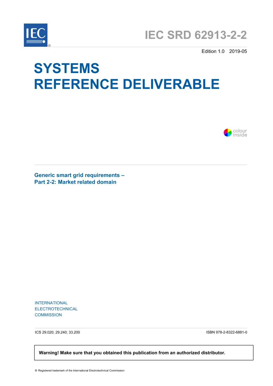 IEC /SRD 62913-2-2 Ed. 1.0 en:2019 IEC /SRD 62913-2-2 Ed. 1.0 en:2019
