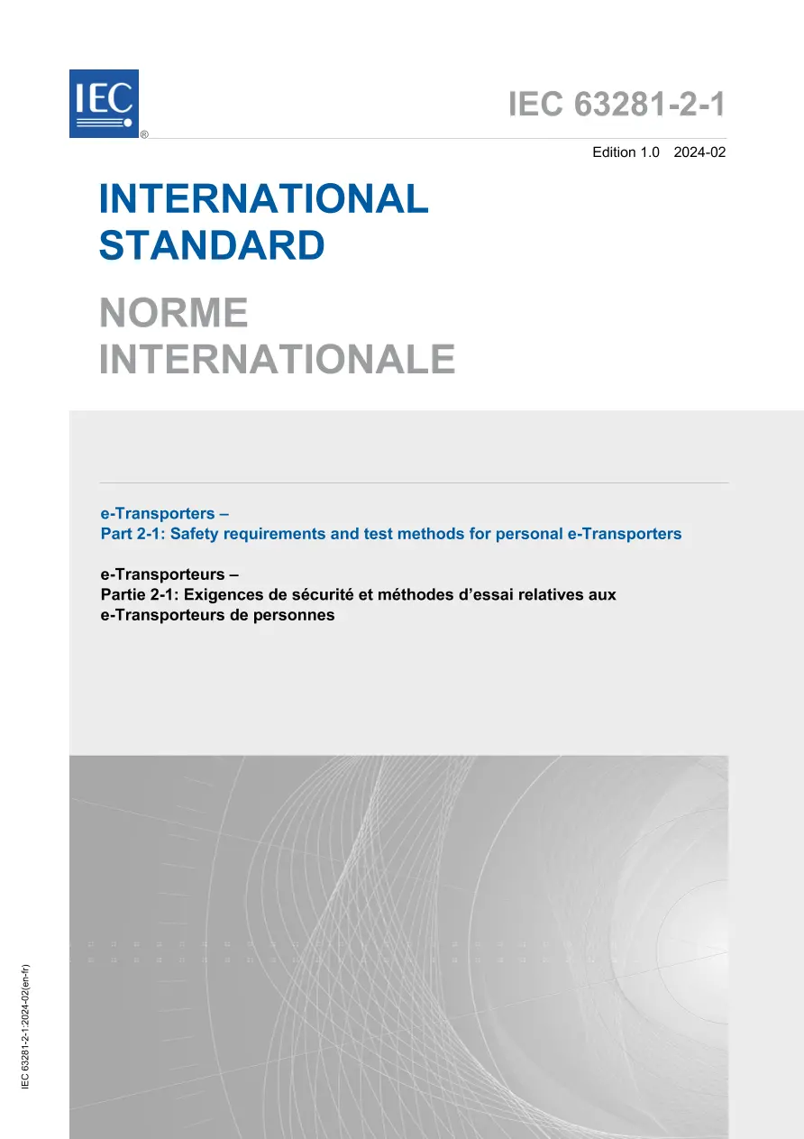 IEC 63281-2-1 Ed. 1.0 b:2024 IEC 63281-2-1 Ed. 1.0 b:2024