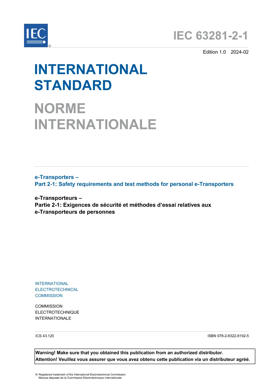 IEC 63281-2-1 Ed. 1.0 b:2024 IEC 63281-2-1 Ed. 1.0 b:2024