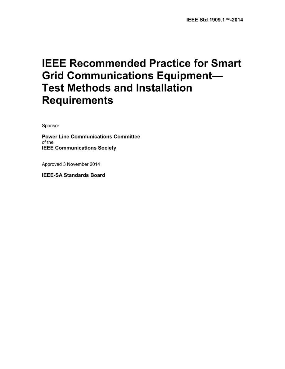 IEEE 1909.1-2014 IEEE 1909.1-2014
