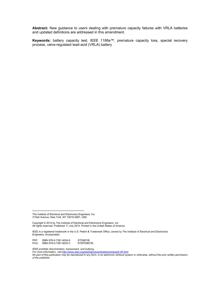 IEEE 1188a-2014 IEEE 1188a-2014
