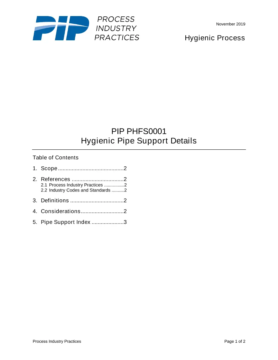 PIP PHFS0001 PIP PHFS0001