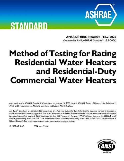 ASHRAE 118.2-2022 ASHRAE 118.2-2022