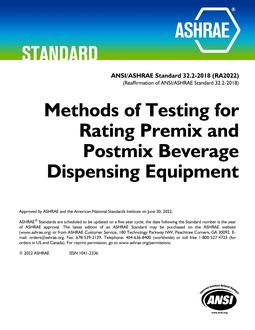 ASHRAE 32.2-2018 (RA2022) ASHRAE 32.2-2018 (RA2022)