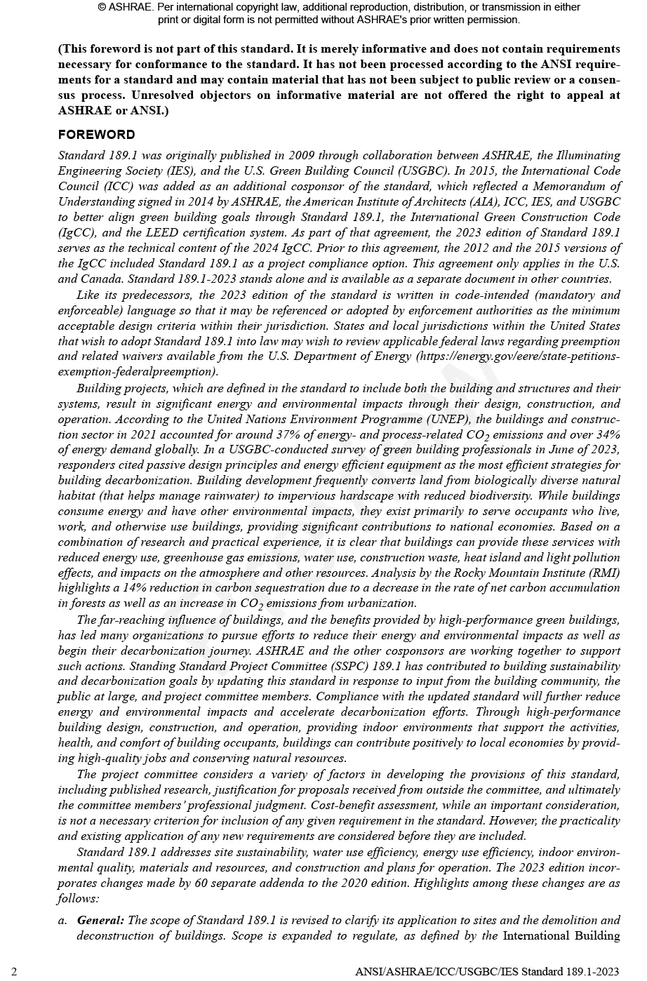 ASHRAE/ICC/USGBC/IES 189.1-2023 ASHRAE/ICC/USGBC/IES 189.1-2023