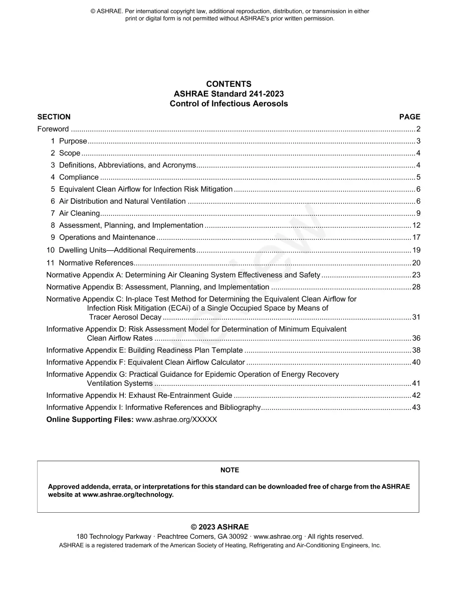 ASHRAE 241-2023 ASHRAE 241-2023