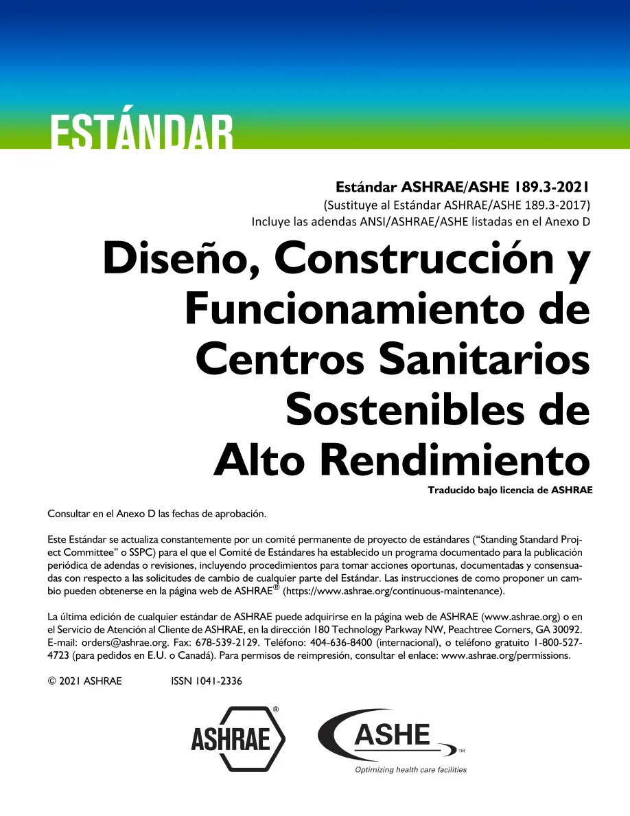 ASHRAE Spanish - Standard 189.3-2021 ASHRAE Spanish - Standard 189.3-2021