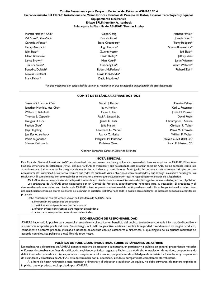 ASHRAE Spanish - Standard 90.4-2022 ASHRAE Spanish - Standard 90.4-2022