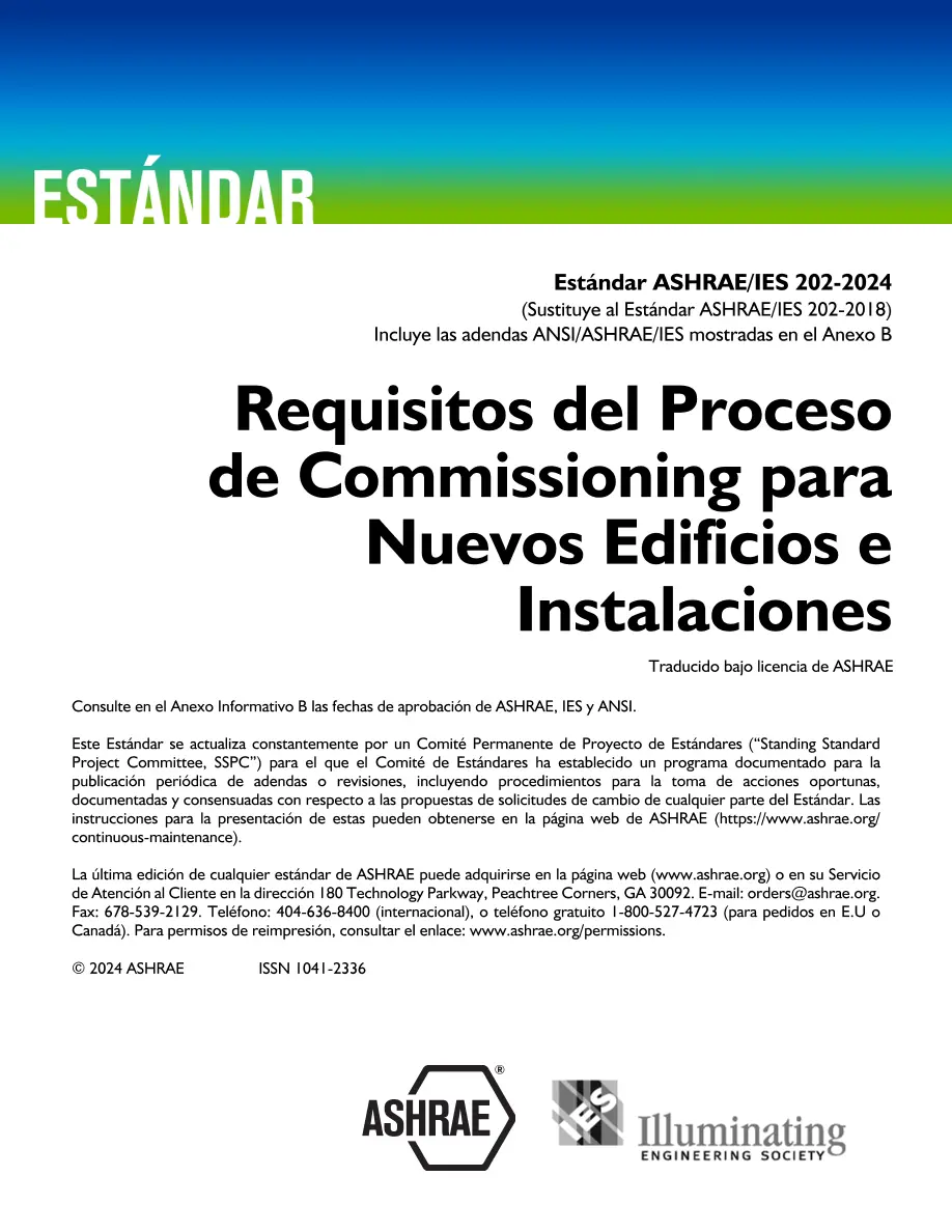 ASHRAE Spanish - Standard 202-2024 ASHRAE Spanish - Standard 202-2024