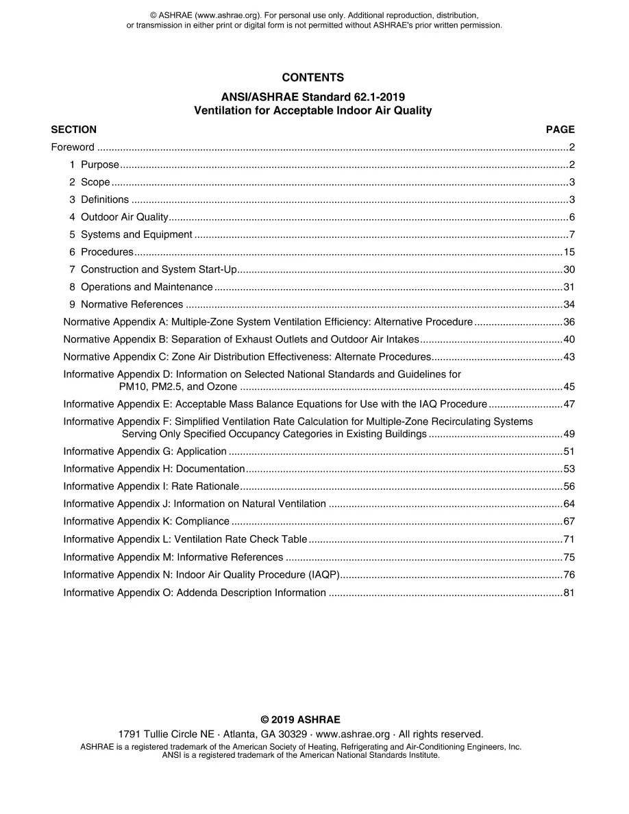 ASHRAE 62.1-2019 ASHRAE 62.1-2019