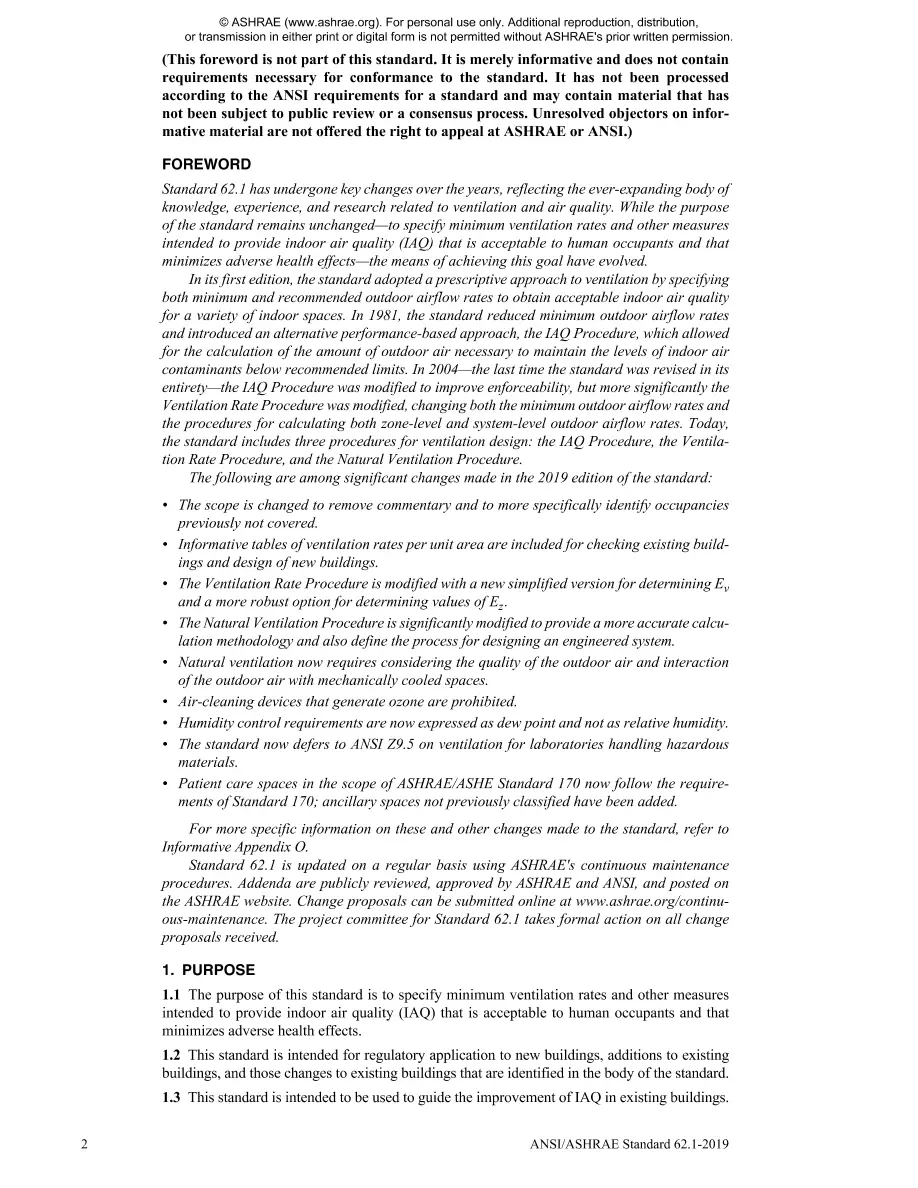 ASHRAE 62.1-2019 ASHRAE 62.1-2019
