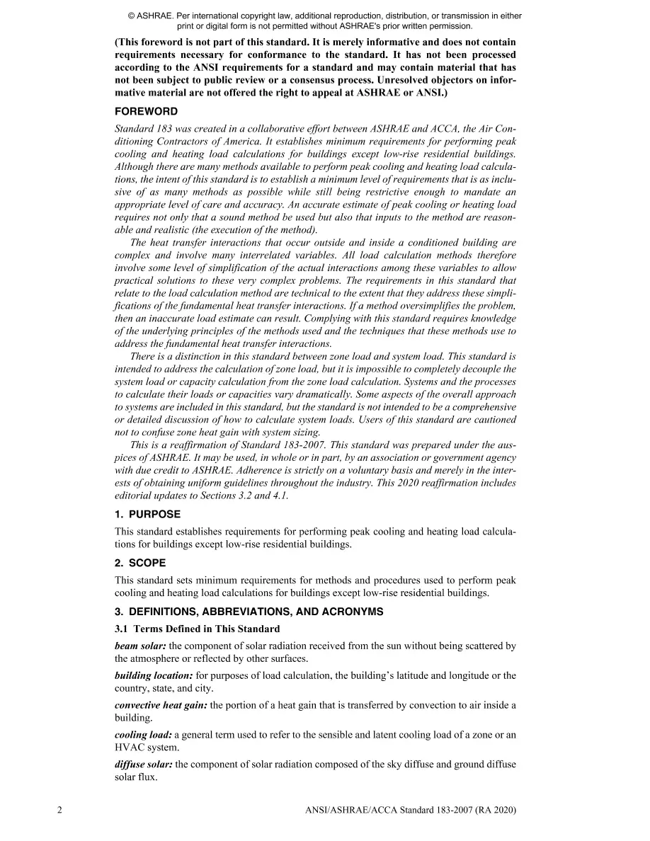ASHRAE 183-2007 (RA 2020) ASHRAE 183-2007 (RA 2020)