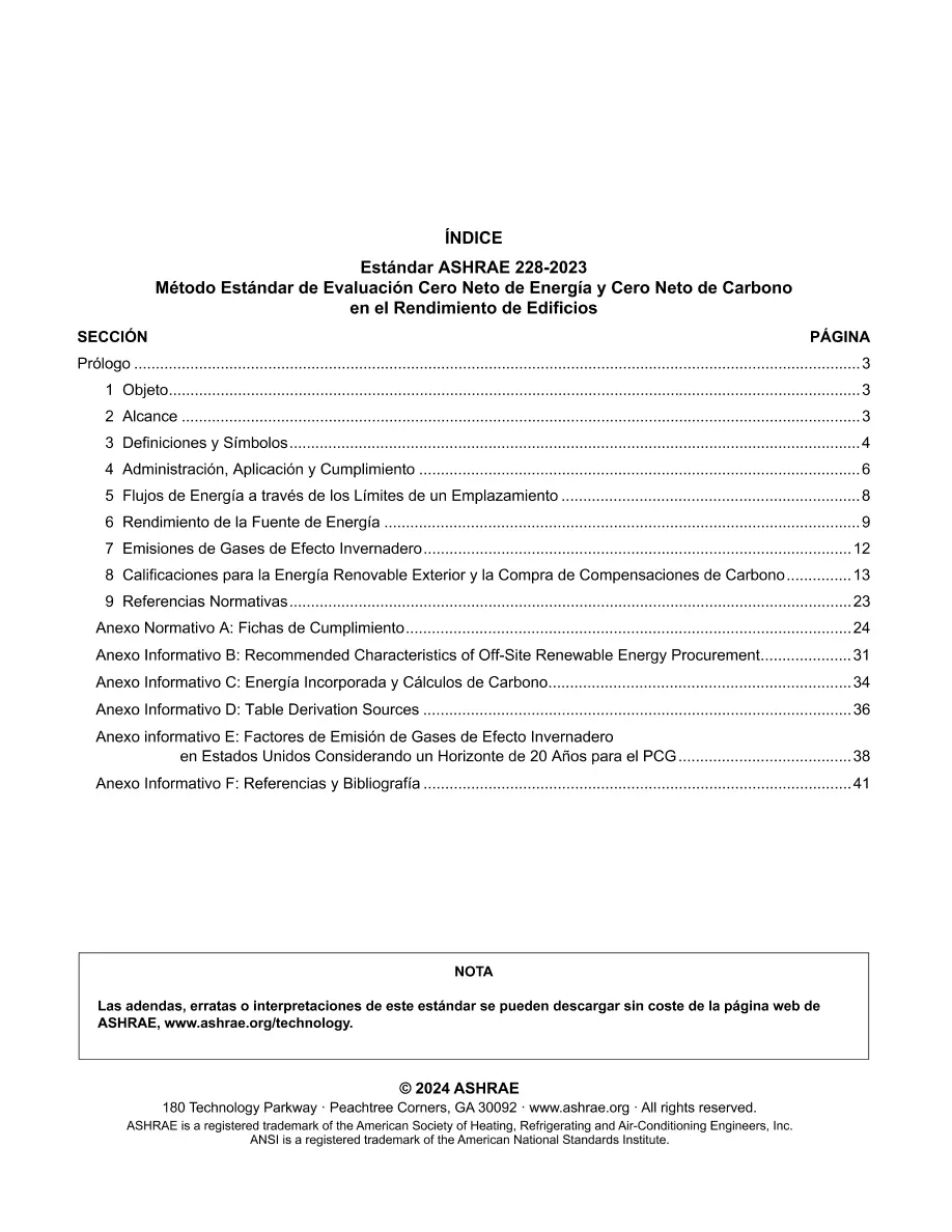 ASHRAE Spanish - Standard 228-2023 ASHRAE Spanish - Standard 228-2023