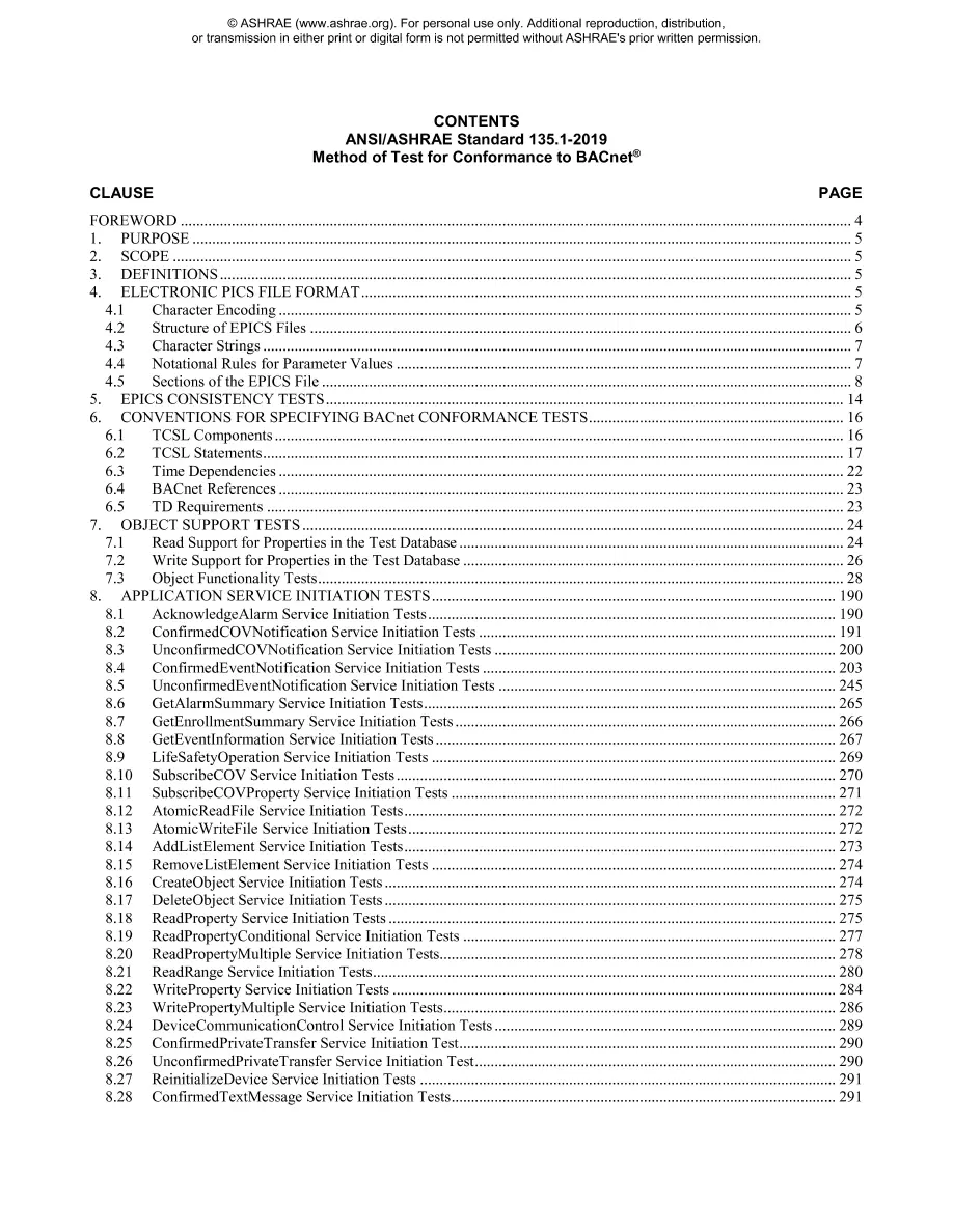 ASHRAE 135.1-2019 ASHRAE 135.1-2019