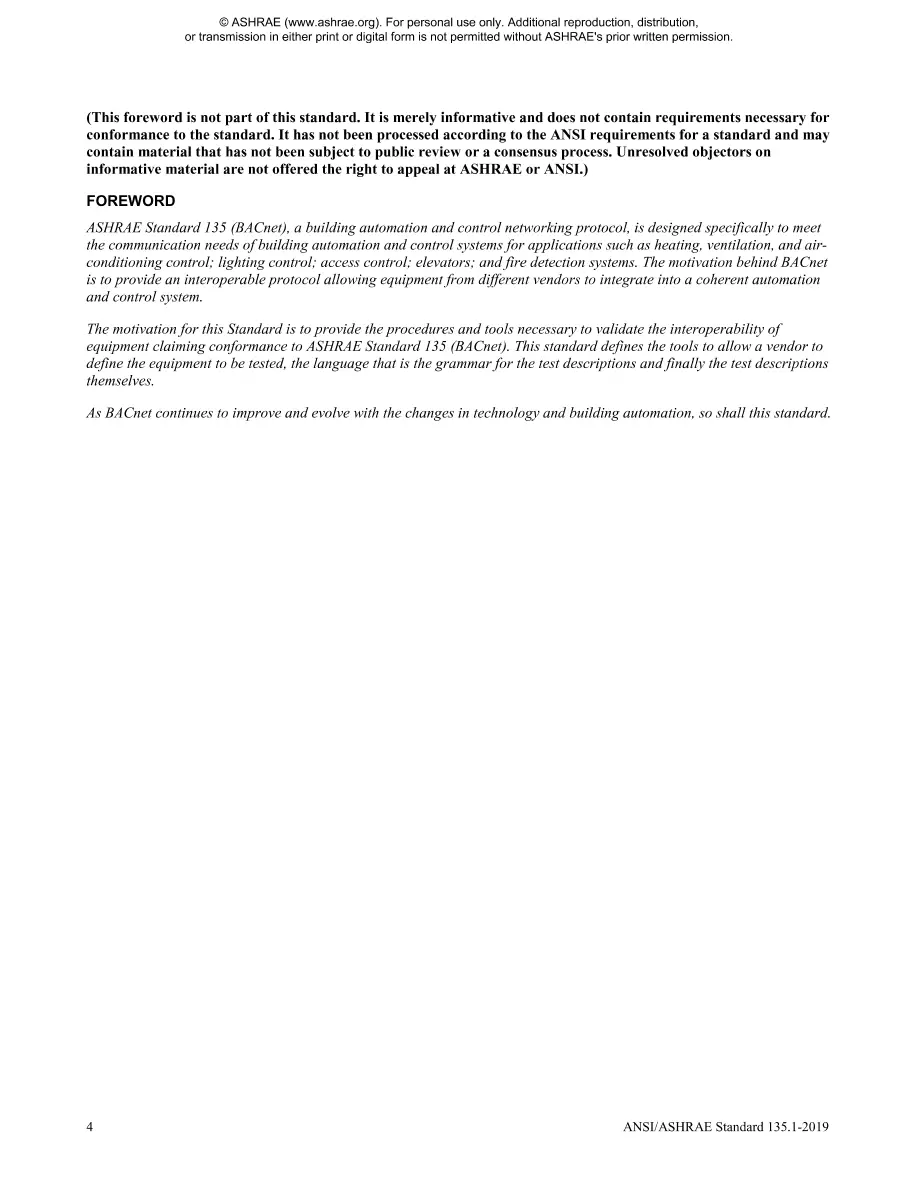 ASHRAE 135.1-2019 ASHRAE 135.1-2019