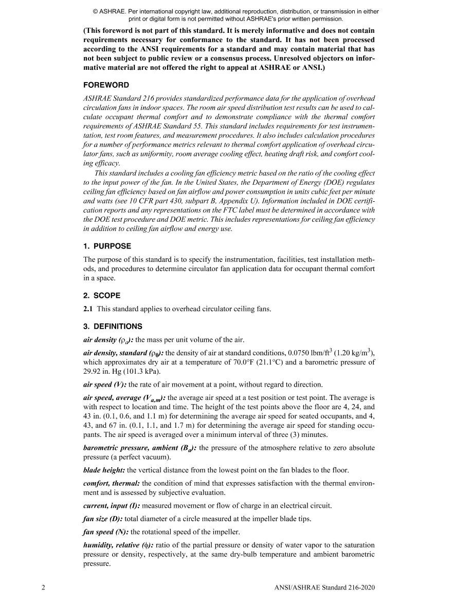 ASHRAE 216-2020 ASHRAE 216-2020