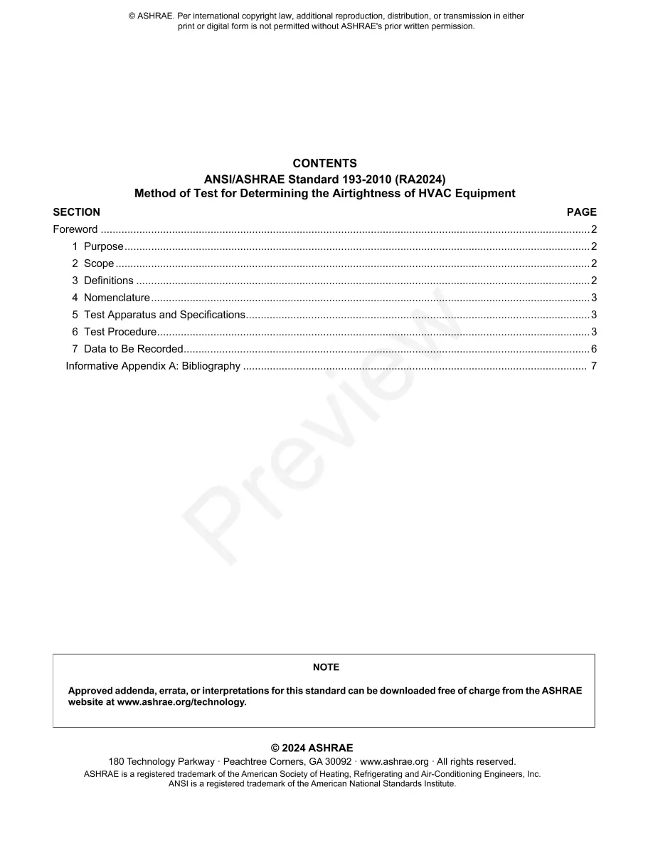 ASHRAE 193-2010 (RA2024) ASHRAE 193-2010 (RA2024)