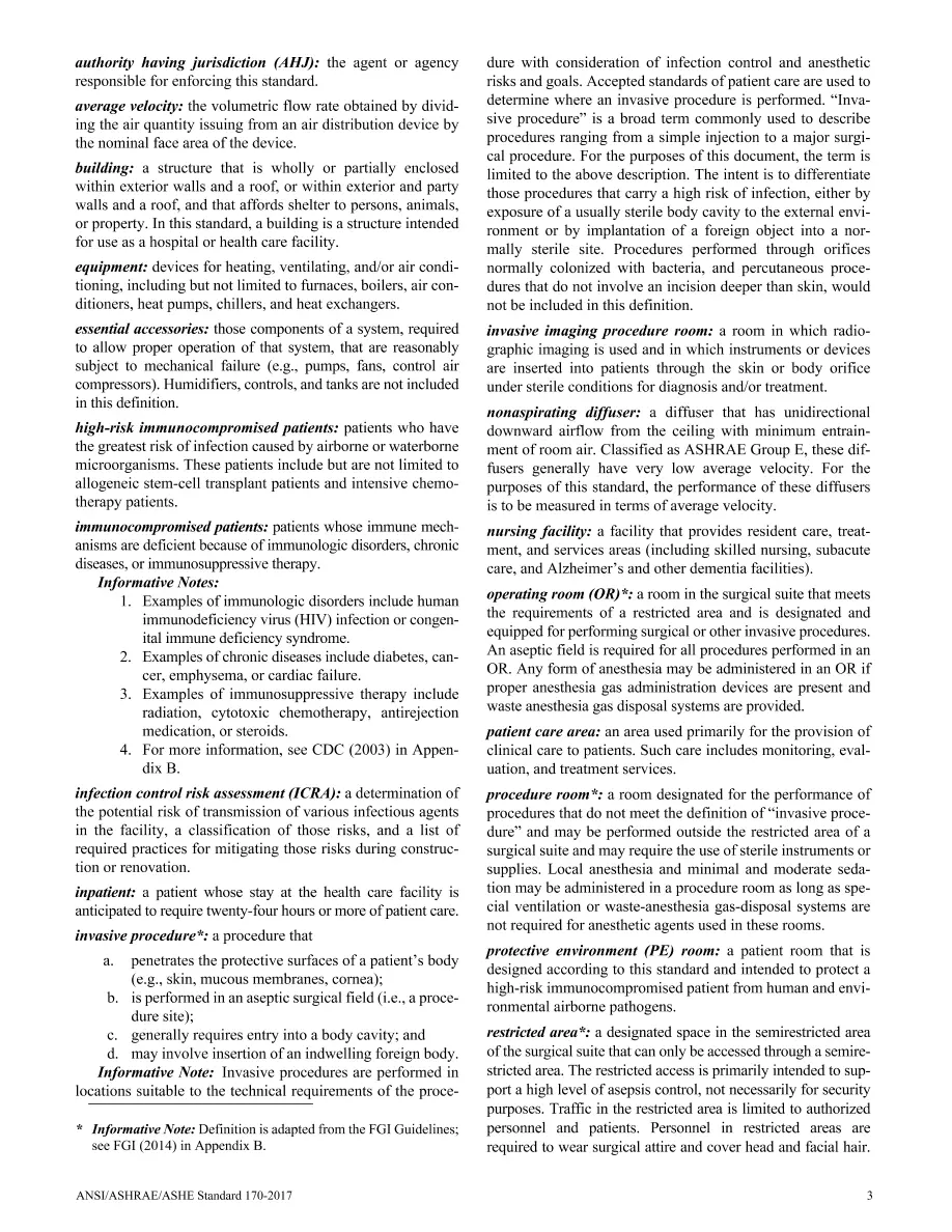 ASHRAE 170-2017 ASHRAE 170-2017