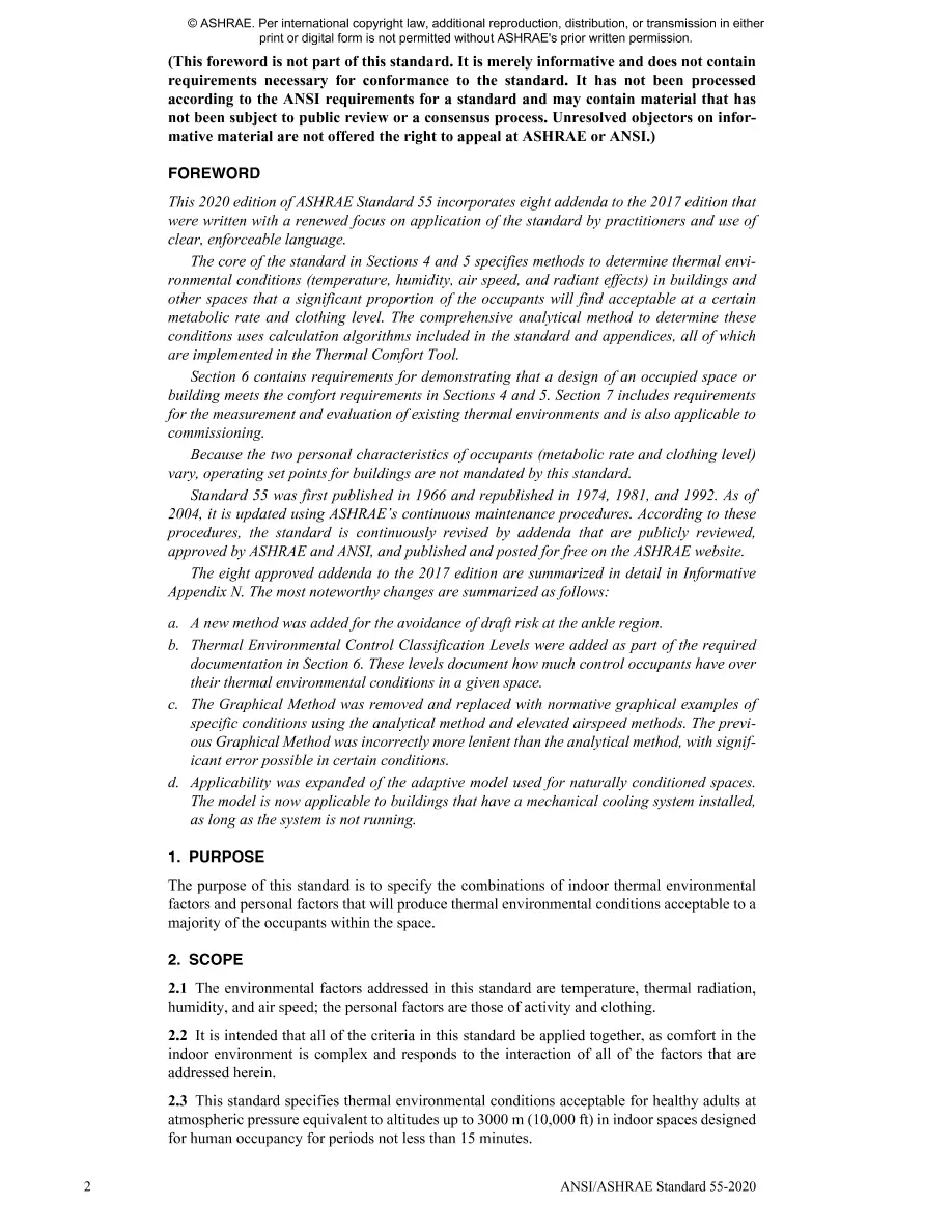 ASHRAE 55-2020 ASHRAE 55-2020