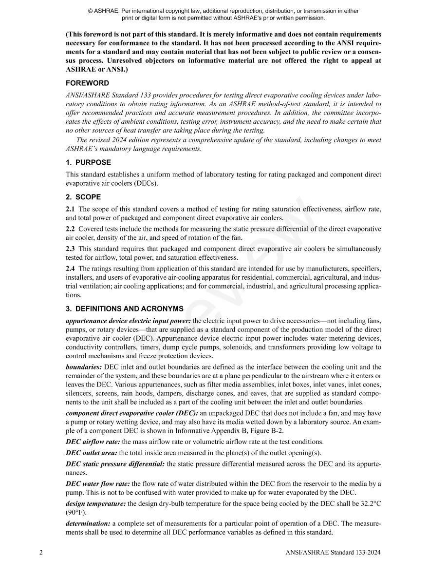 ASHRAE 133-2024 ASHRAE 133-2024