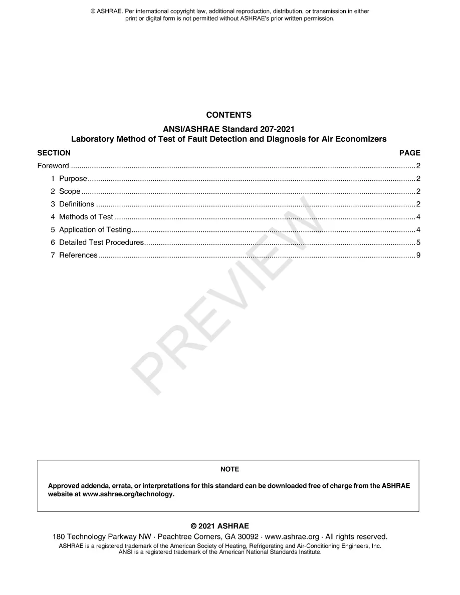 ASHRAE 207-2021 ASHRAE 207-2021