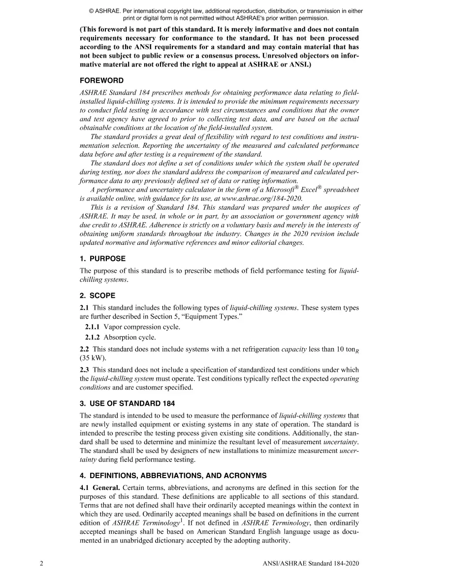 ASHRAE 184-2020 ASHRAE 184-2020