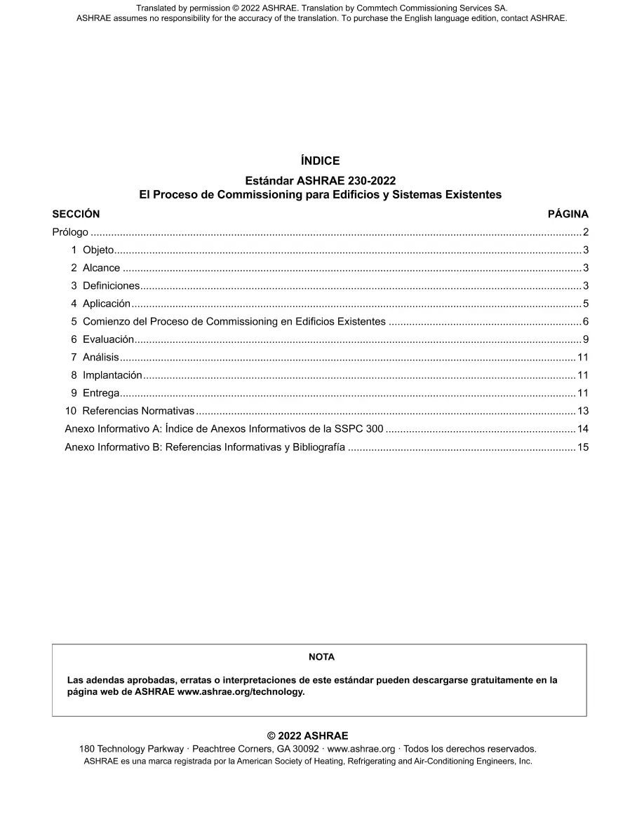 ASHRAE Spanish - Standard 230-2022 ASHRAE Spanish - Standard 230-2022