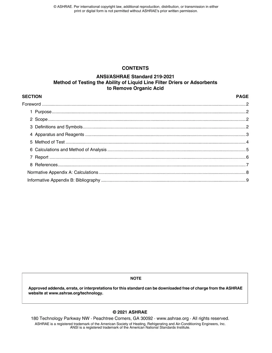 ASHRAE 219-2021 ASHRAE 219-2021