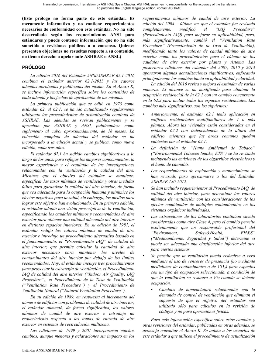 ASHRAE Spanish - Standard 62.1-2016 ASHRAE Spanish - Standard 62.1-2016
