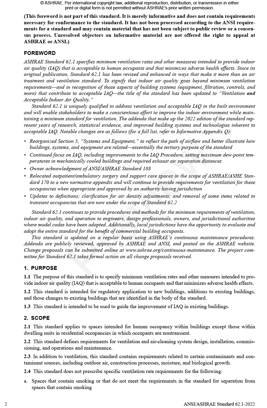ASHRAE 62.1-2022 ASHRAE 62.1-2022