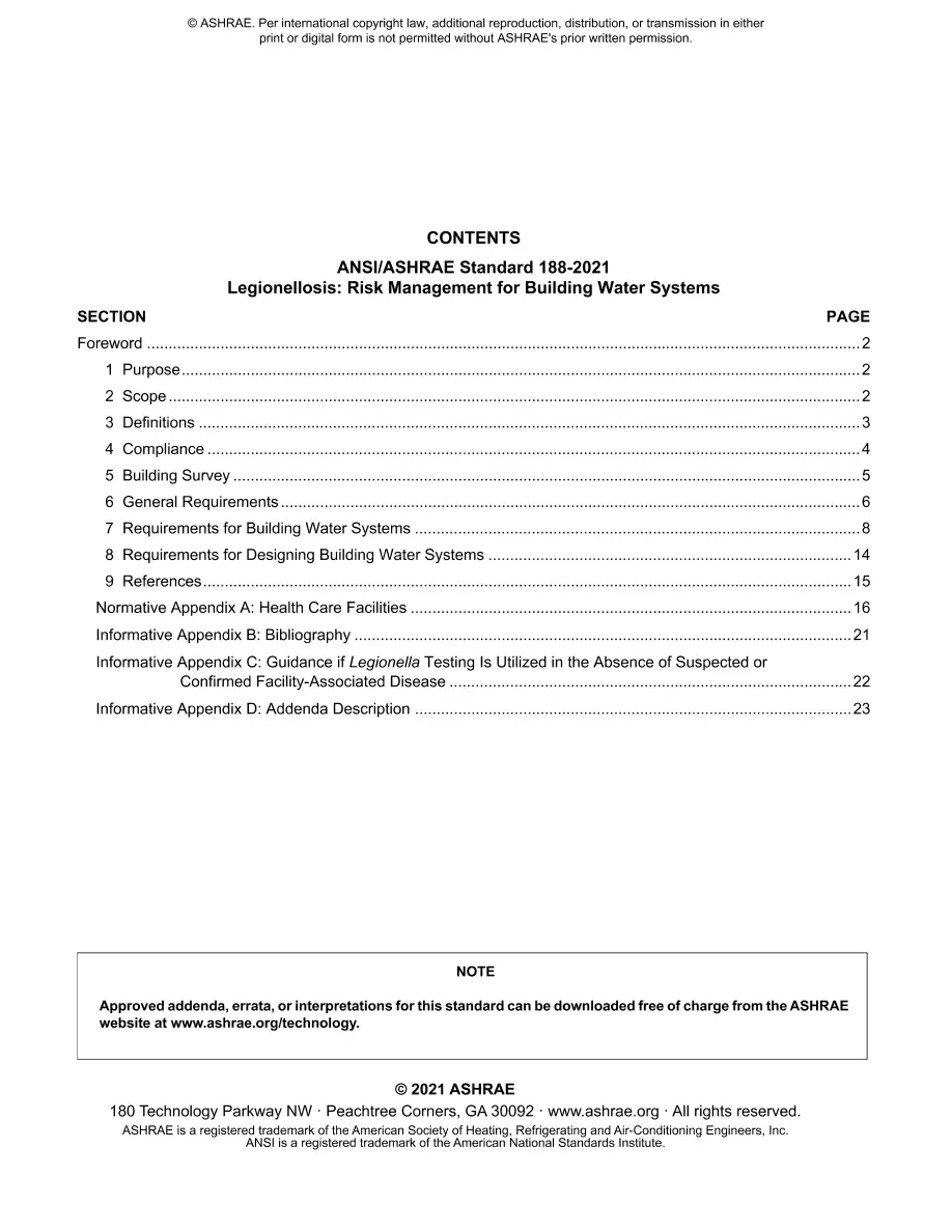 ASHRAE 188-2021 ASHRAE 188-2021