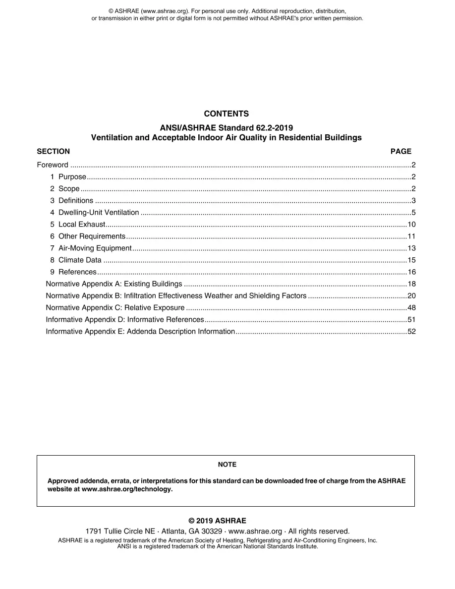 ASHRAE 62.2-2019 ASHRAE 62.2-2019