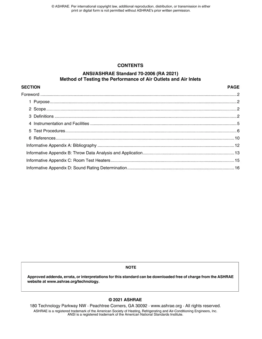 ASHRAE 70-2006 (RA 2021) ASHRAE 70-2006 (RA 2021)