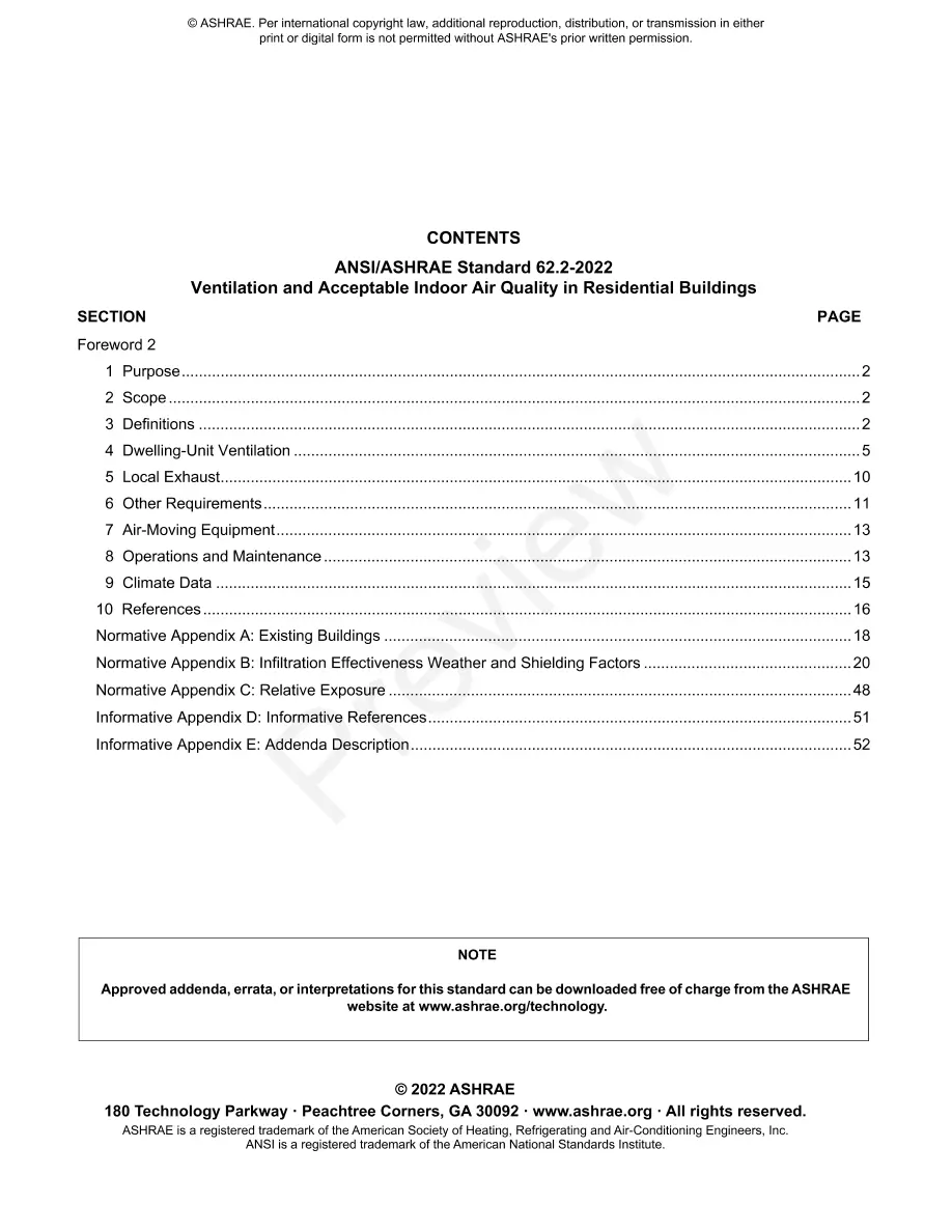 ASHRAE 62.2-2022 ASHRAE 62.2-2022