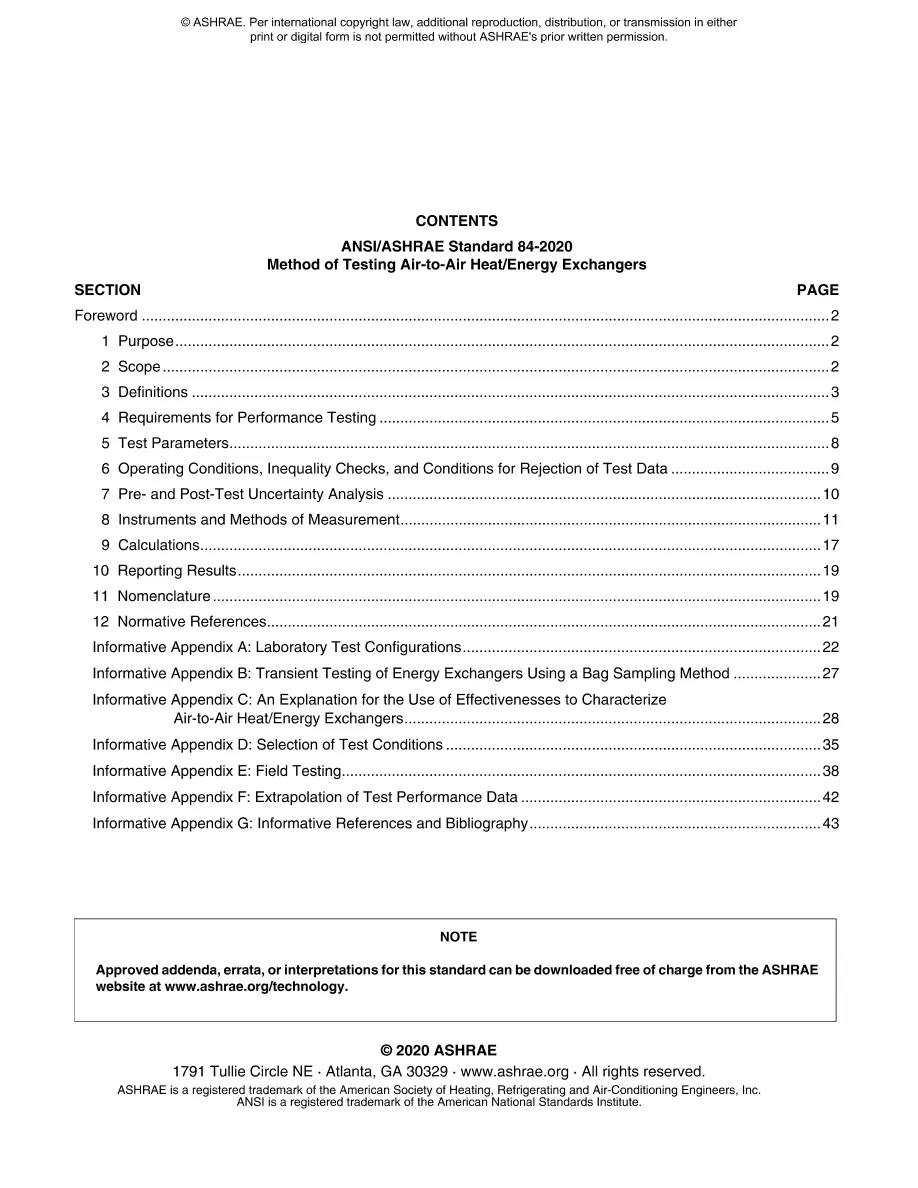 ASHRAE 84-2020 ASHRAE 84-2020