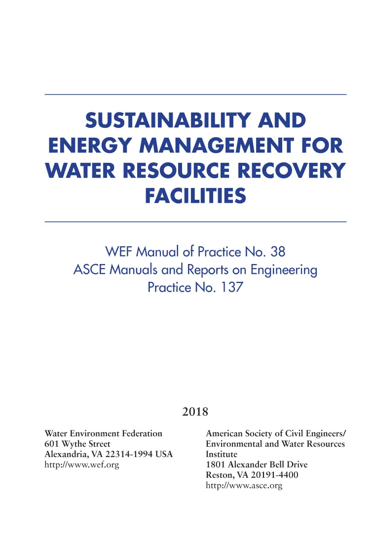 ASCE WEF MOP 38 / ASCE MOP 137 ASCE WEF MOP 38 / ASCE MOP 137