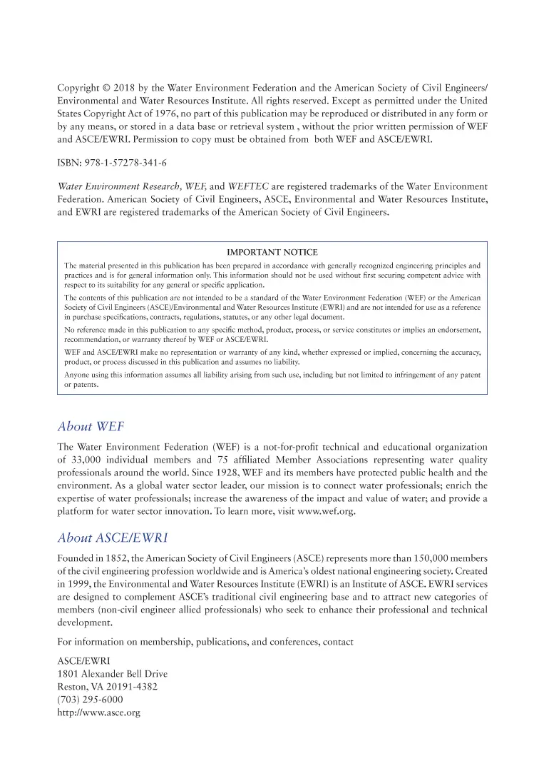 ASCE WEF MOP 38 / ASCE MOP 137 ASCE WEF MOP 38 / ASCE MOP 137