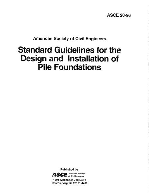ASCE 20-96 ASCE 20-96