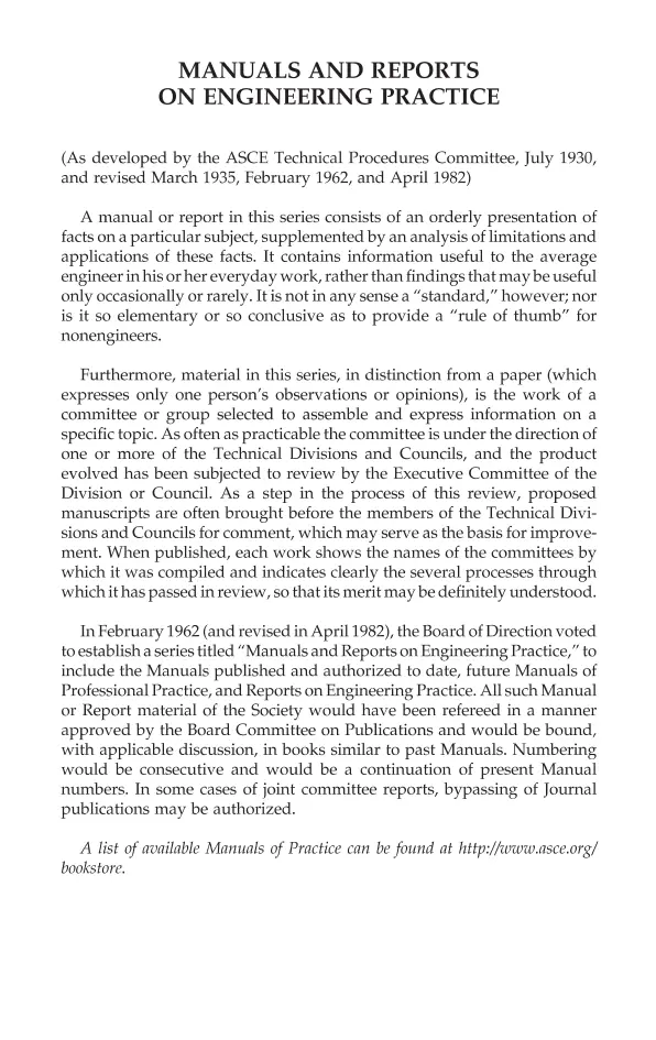 ASCE Manual of Practice No. 130 ASCE Manual of Practice No. 130