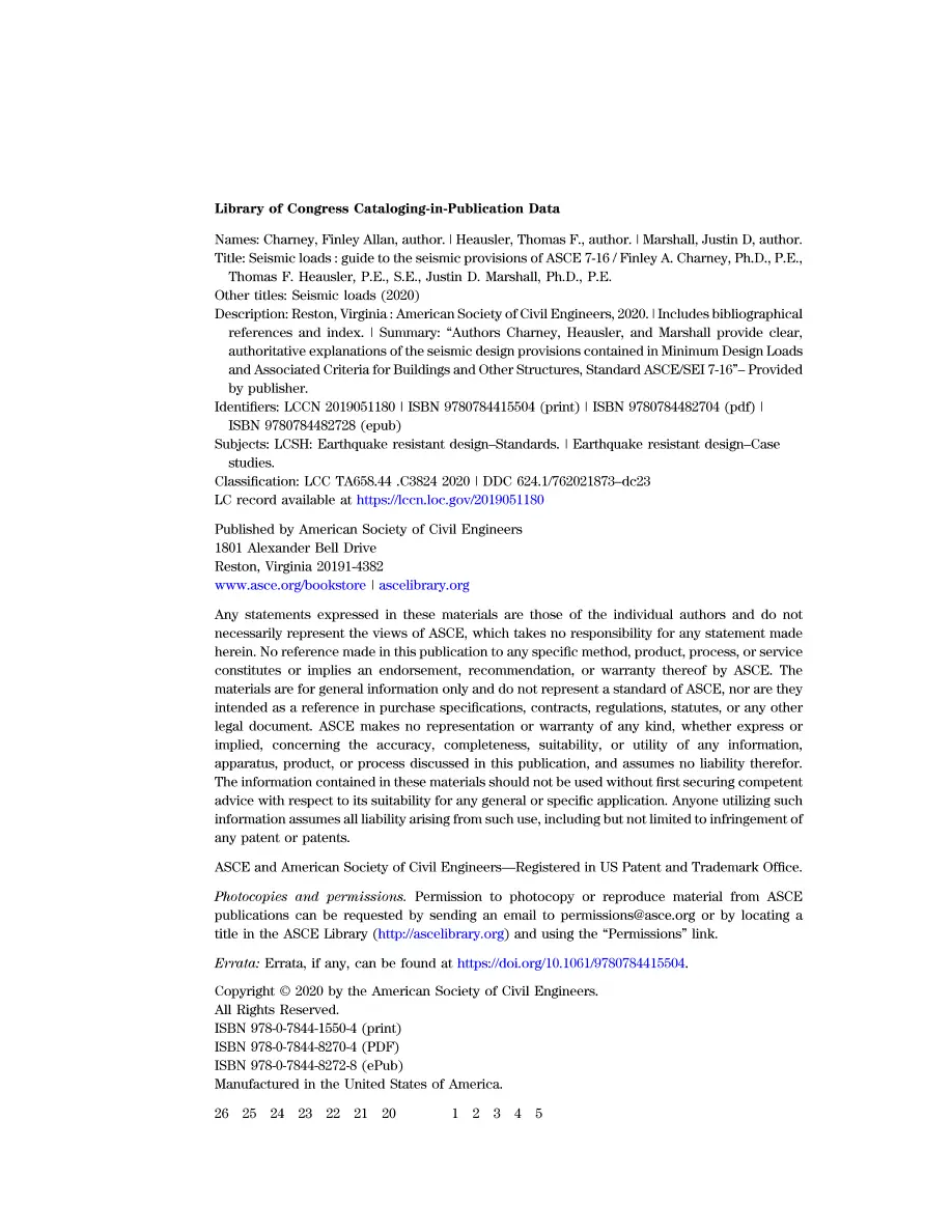 ASCE 7-16 Seismic Loads ASCE 7-16 Seismic Loads