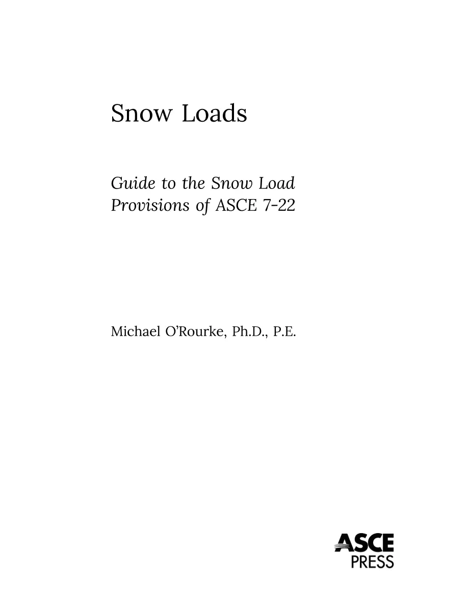 ASCE Snow Loads ASCE Snow Loads
