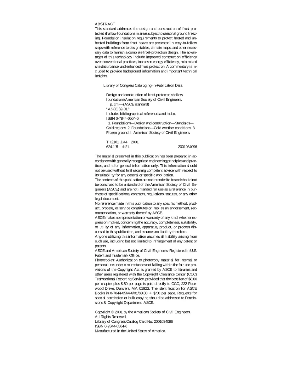 ASCE 32-2001 ASCE 32-2001