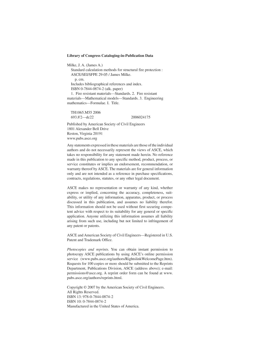 ASCE 29-05 ASCE 29-05