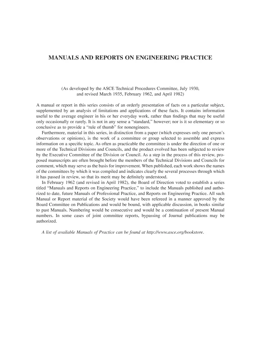 ASCE Manual of Practice No. 128 ASCE Manual of Practice No. 128