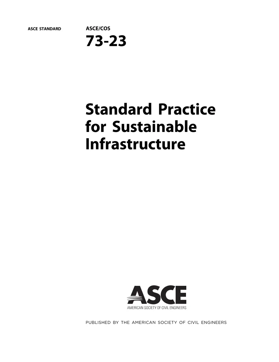 ASCE /COS 73-23 ASCE /COS 73-23