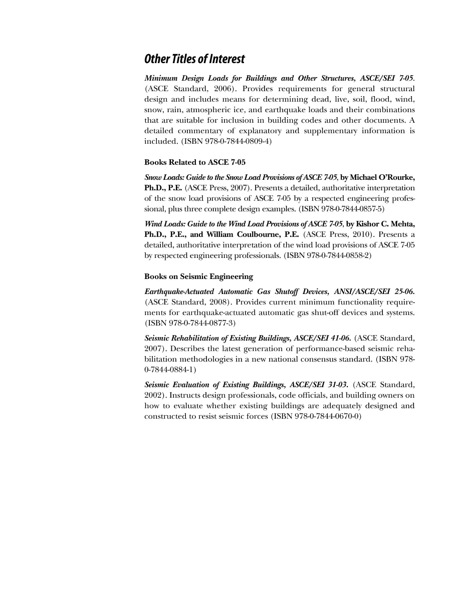 ASCE 7-05 Seismic Loads ASCE 7-05 Seismic Loads